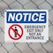 Signmission Exit Sign, Plastic, 10 in W, 7 in H, Emergency Exit Only Not An Entrance OS-2PACK-NS-P-710-L-11822 - alternate 7